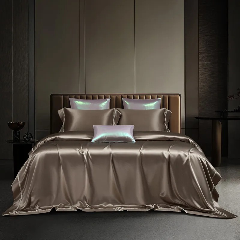 Duvet Cover Sets With Zipper - Mulberry Silk Premium 4-delige dekbedovertrekset Super/Cal