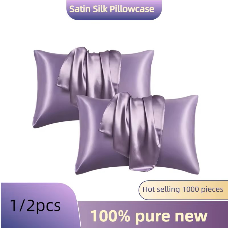 Satin Silk Pillowcase Hair Skin - 1/2 stuks satijnen zijden kussensloop voor