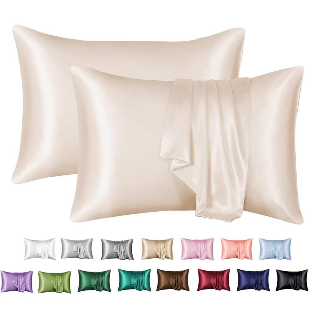 Satin Silk Pillowcase Hair Skin - 2-pack satijnen kussensloop voor haar en