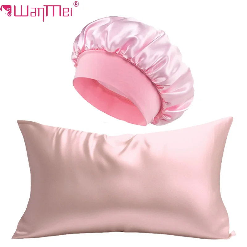 Satin Silk Pillowcase Hair Skin - 2 stuks zijden kussensloop en satijnen