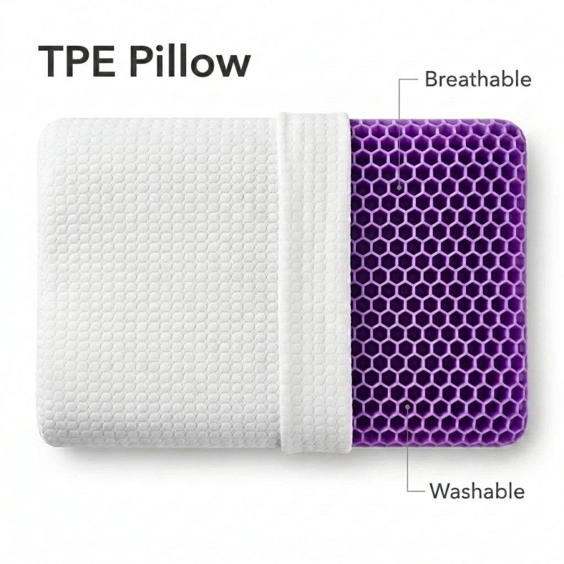 Anti Snore Contour Pillow - Ademend TPE Pectine Kussen Ergonomische Curve