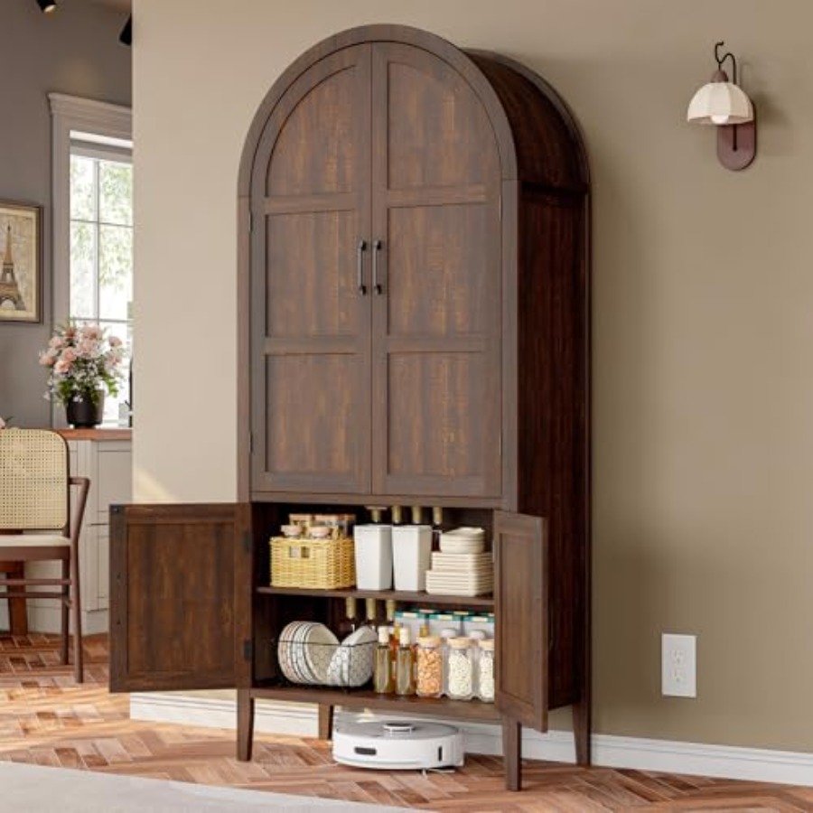 Kitchen - 71 cm hoge houten gebogen kast