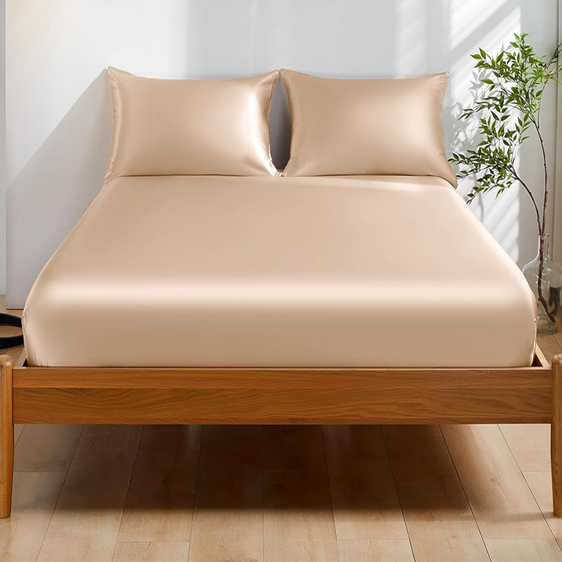 Fitted Bed Sheets Deep Pocket - 100% Mulberry zijden hoeslaken 22 Momme