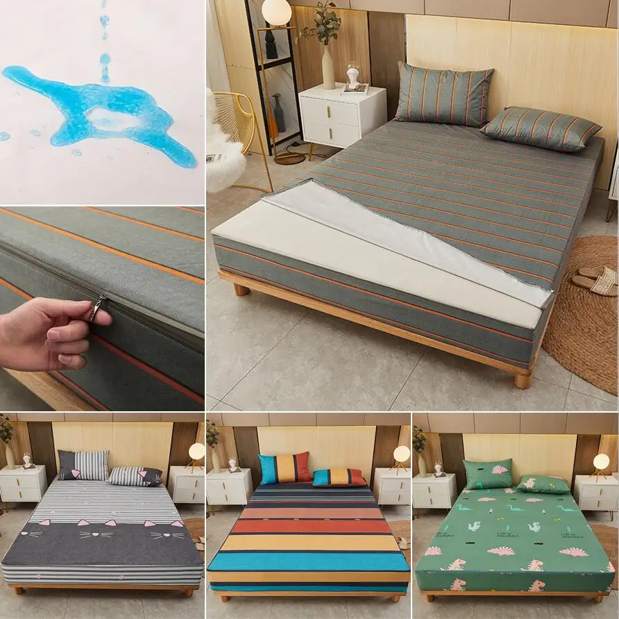Waterproof Mattress Protector Breathable - Zes-Zijdige Met Rits Matras Protector Cover