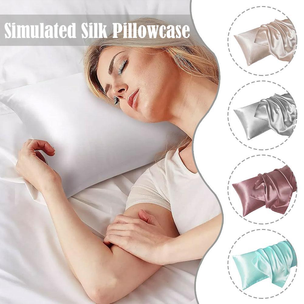 Satin Silk Pillowcase Hair Skin - Luxe Satijnen Kussensloop Voor Haar Huid