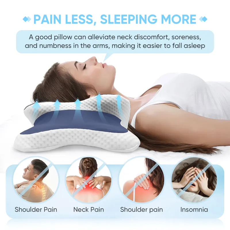 Memory Foam Orthopedic Pillow Neck Pain - Memory Foam Kussen Cervicaal Kussen Nekpijn