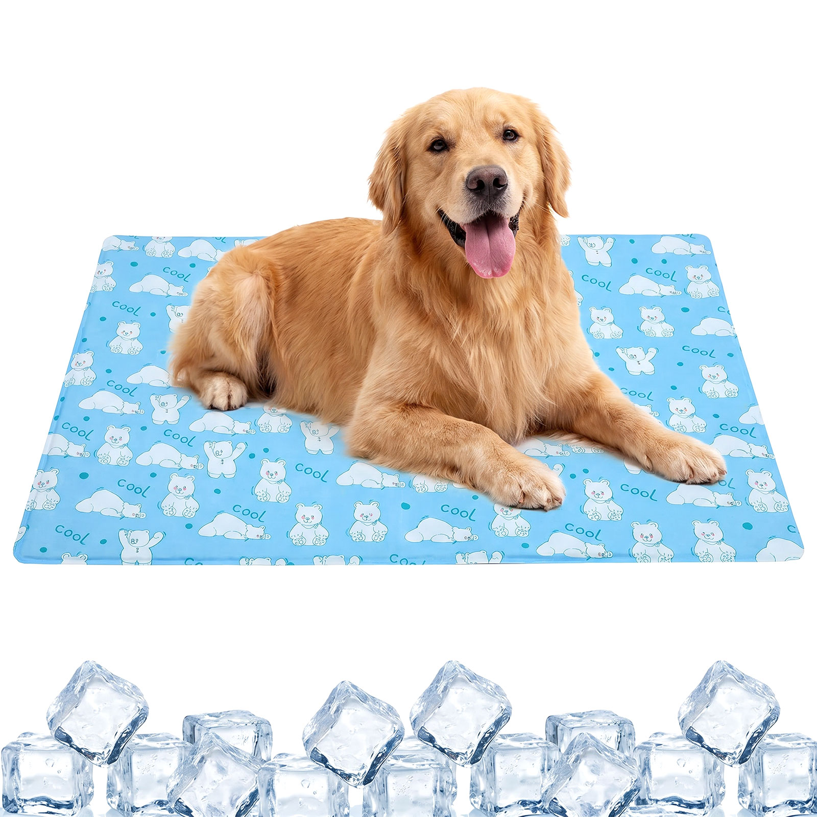 Cooling Blanket Hot Sleepers - Zelfkoelende hondenmat met ijsgel, zelf aan