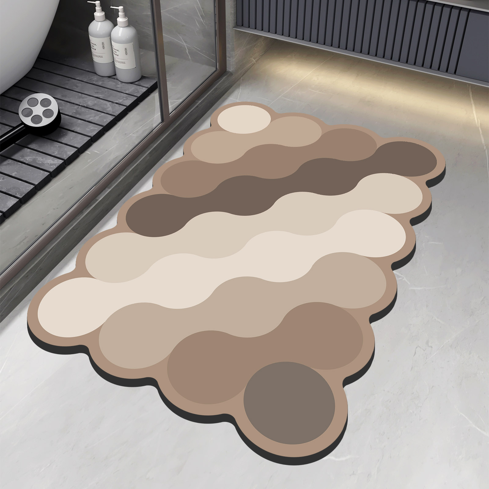 Quick Dry Diatomite Bath Mat - Luxe Diatomiet Badkamer Douche Badmat Absorberende