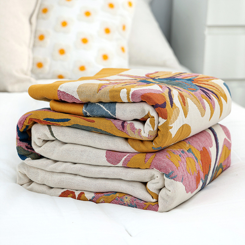 Muslin Cotton Bedspread - Eenvoudige Katoenen Deken Mousseline Gaas Gooi