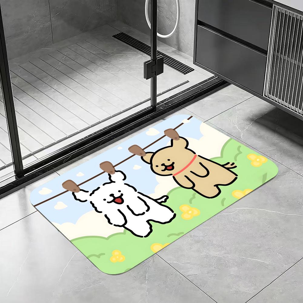 Anime L-LINE FRIENDS Puppy Vlo - Quick Dry Diatomite Bath Mat recensie en prijs