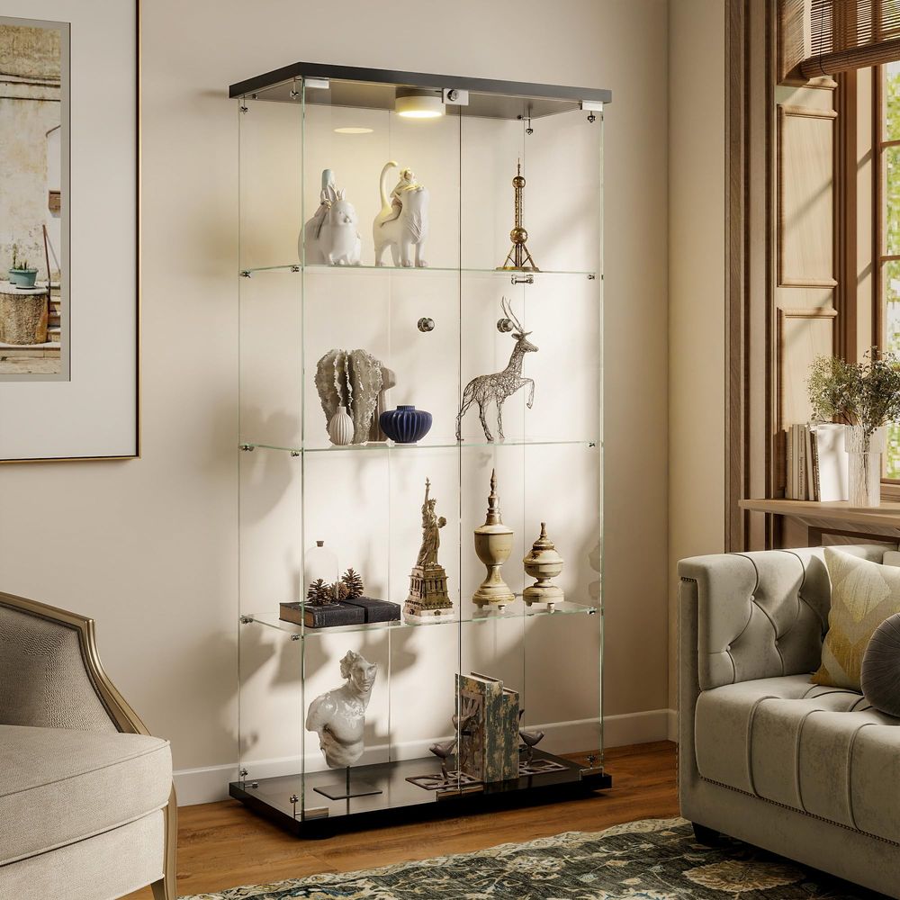 Vitrinekast met LED-verlichtin - Lighting recensie en prijs