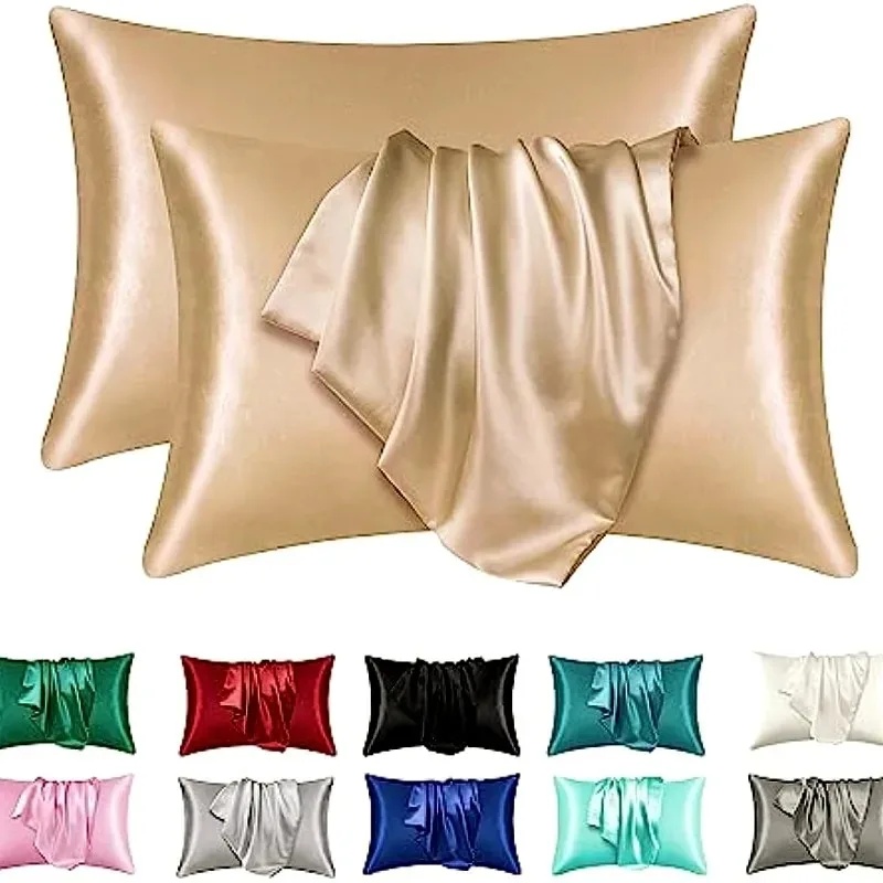 Satijnen zijden kussensloop vo - Satin Silk Pillowcase Hair Skin recensie en prijs
