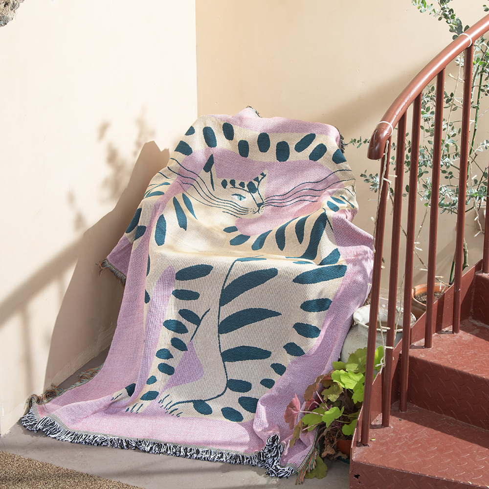 Textiel Stad Ins Roze Meisje K - Boho Throw Blanket Fringe recensie en prijs