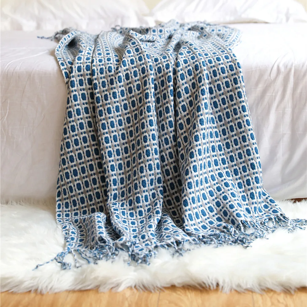 Geometrisch Jacquard Geweven D - Boho Throw Blanket Fringe recensie en prijs