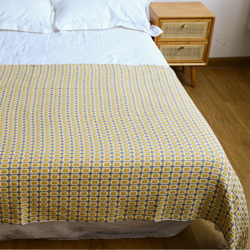 Geometrisch Jacquard Geweven D - Boho Throw Blanket Fringe recensie en prijs