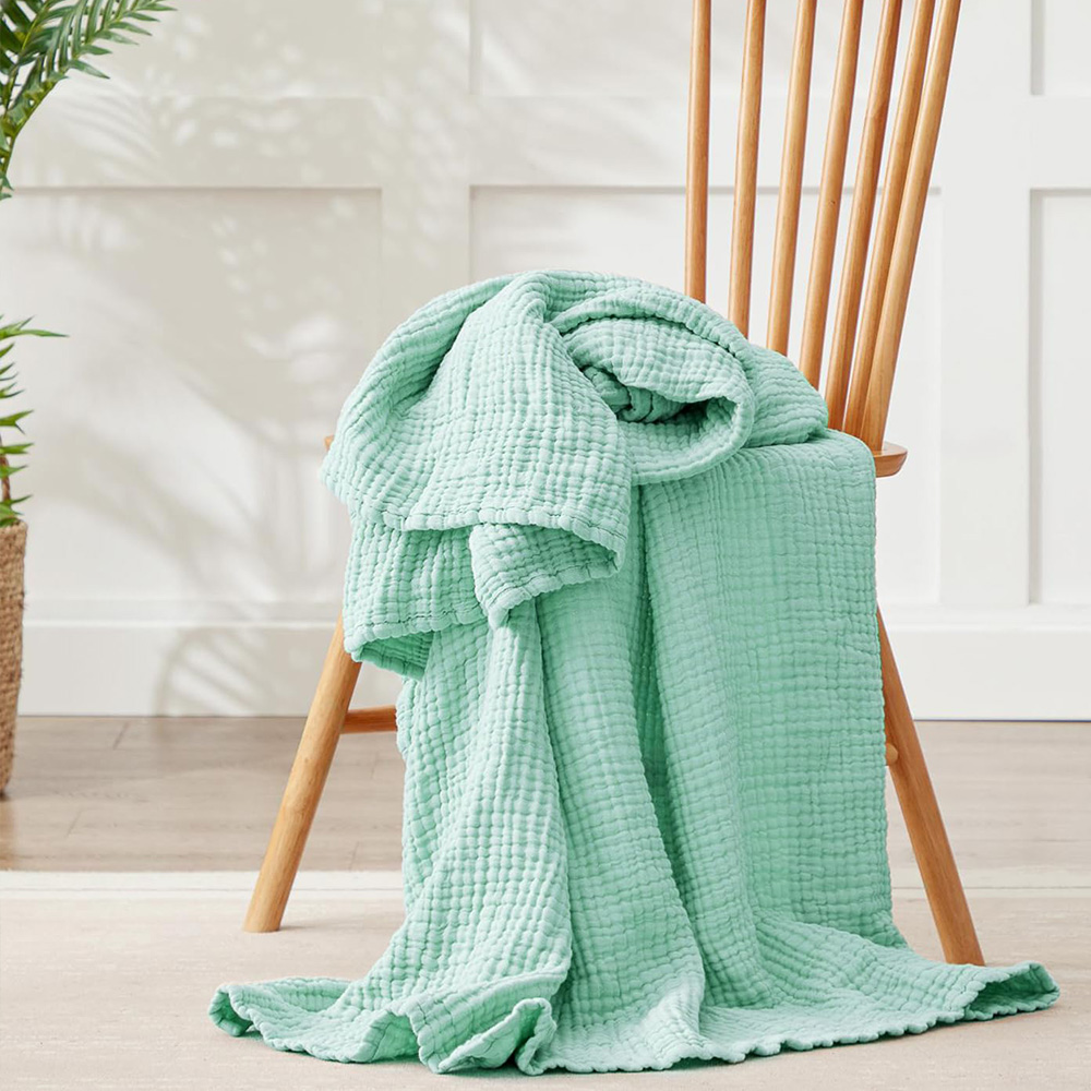 6-laags katoenen mousseline de - Muslin Cotton Bedspread recensie en prijs