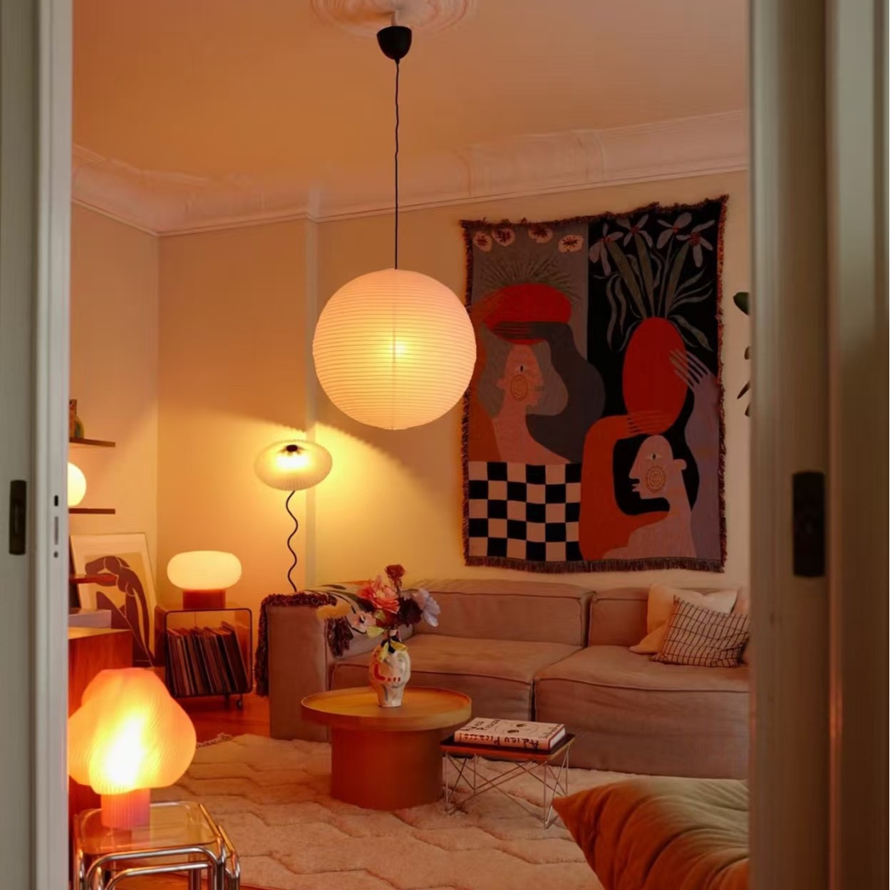 Modern abstract kunsttapijt Bo - Boho Throw Blanket Fringe recensie en prijs