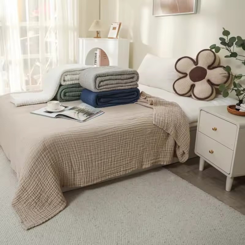6-laags katoenen mousseline de - Muslin Cotton Bedspread recensie en prijs