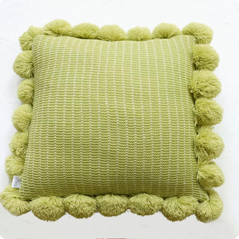 Mintgroene gebreide deken met  - Boho Throw Blanket Fringe recensie en prijs