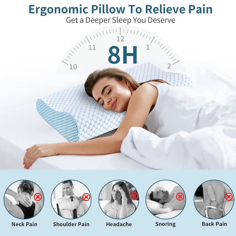 Trage Rebound Kussen 60*40*12  - Anti Snore Contour Pillow recensie en prijs