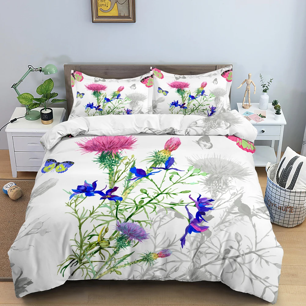 Vlinder beddengoed set 3D bloe - Duvet Cover Sets With Zipper recensie en prijs