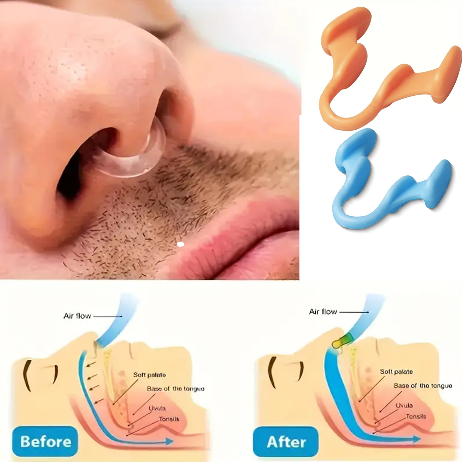 1 Stuks Siliconen Neus Neus Cl - Anti Snore Contour Pillow recensie en prijs