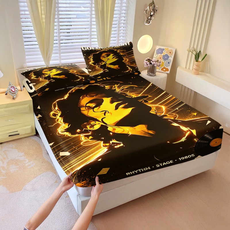 Pop Icon Michael Jackson hoesl - Fitted Bed Sheets Deep Pocket recensie en prijs