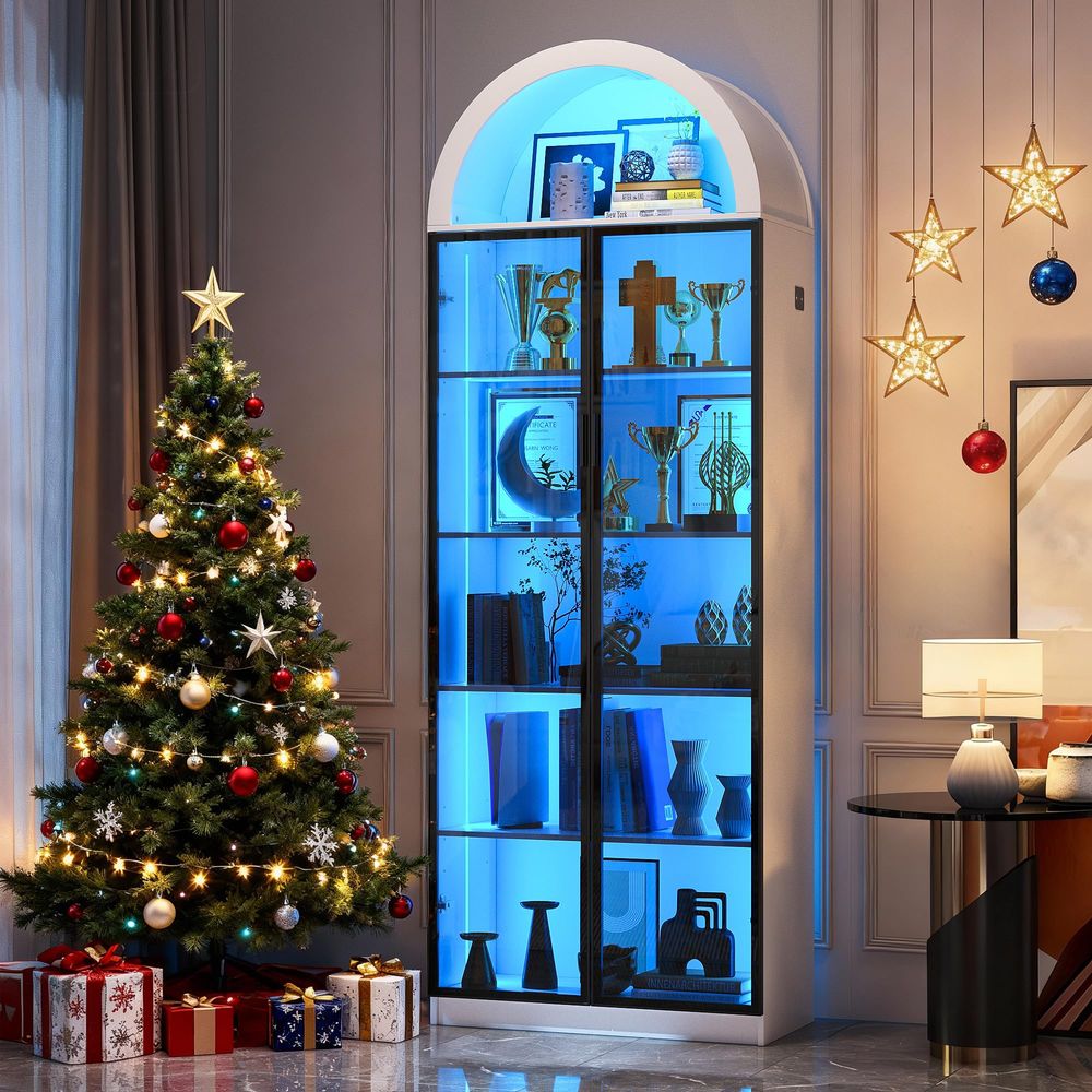 Vitrinekast met deuren en vers - Lighting recensie en prijs