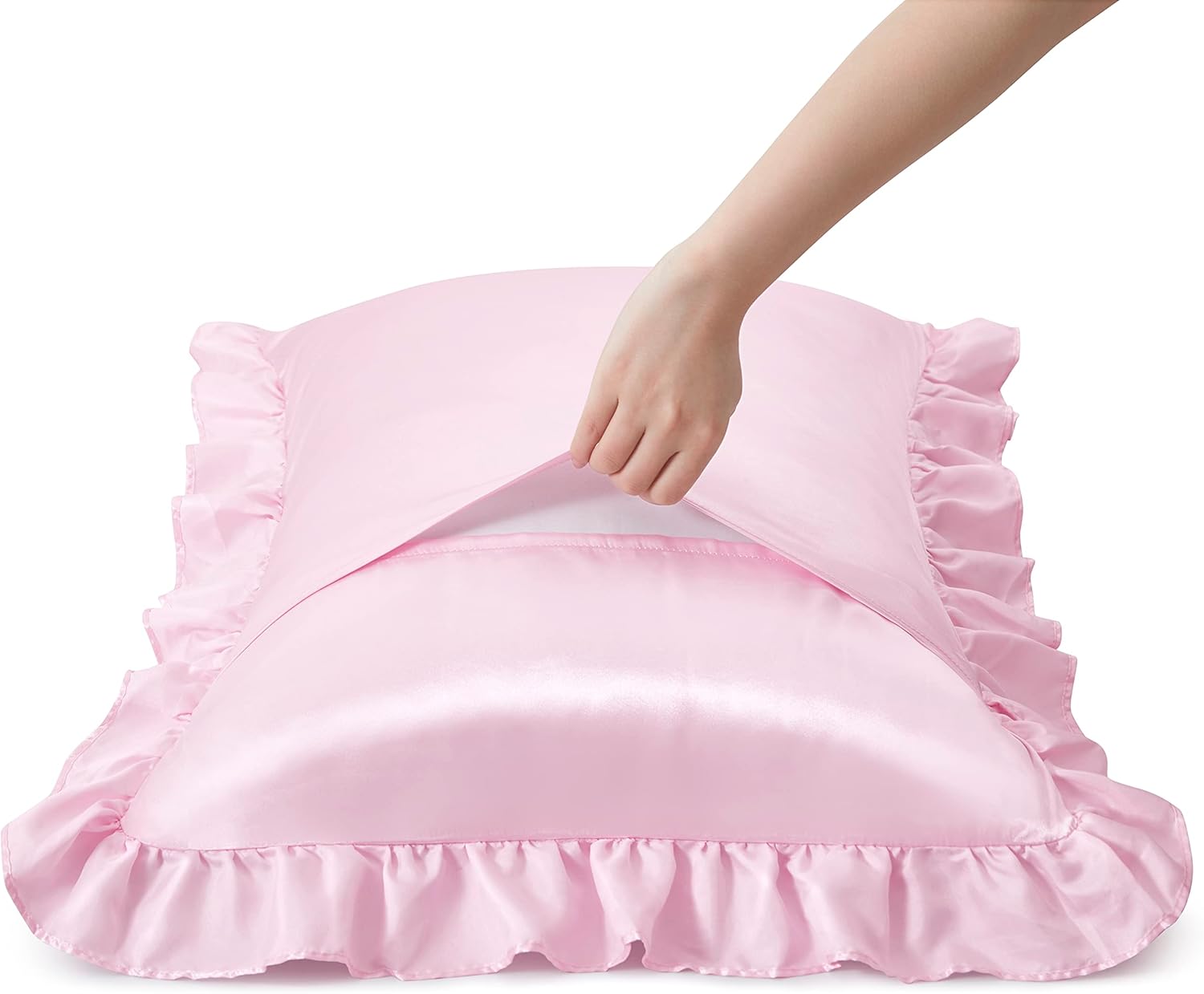 2 stuks satijnen kussenslopen  - Satin Silk Pillowcase Hair Skin recensie en prijs